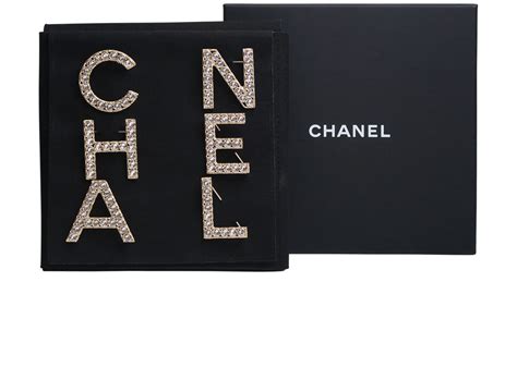 chanel letter brooch|authentic chanel brooches.